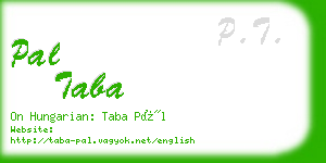 pal taba business card